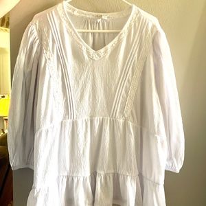 White Peasant Top